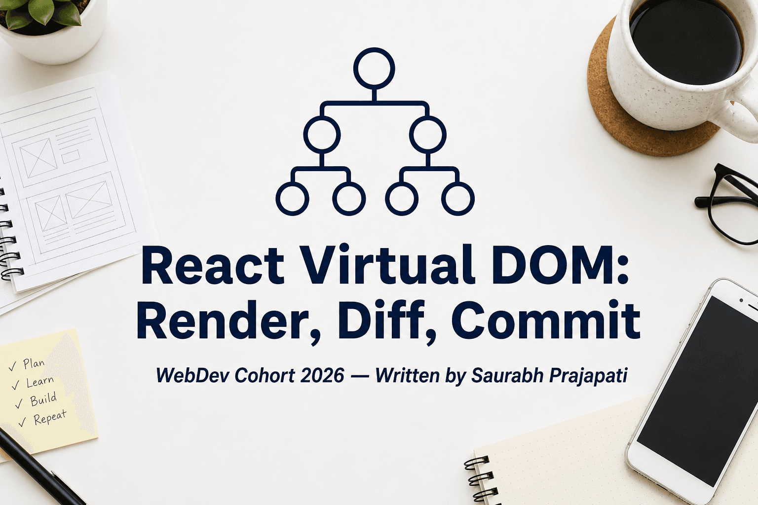 How React's Virtual DOM Works Under the Hood: Render, Diff, and Commit Explained