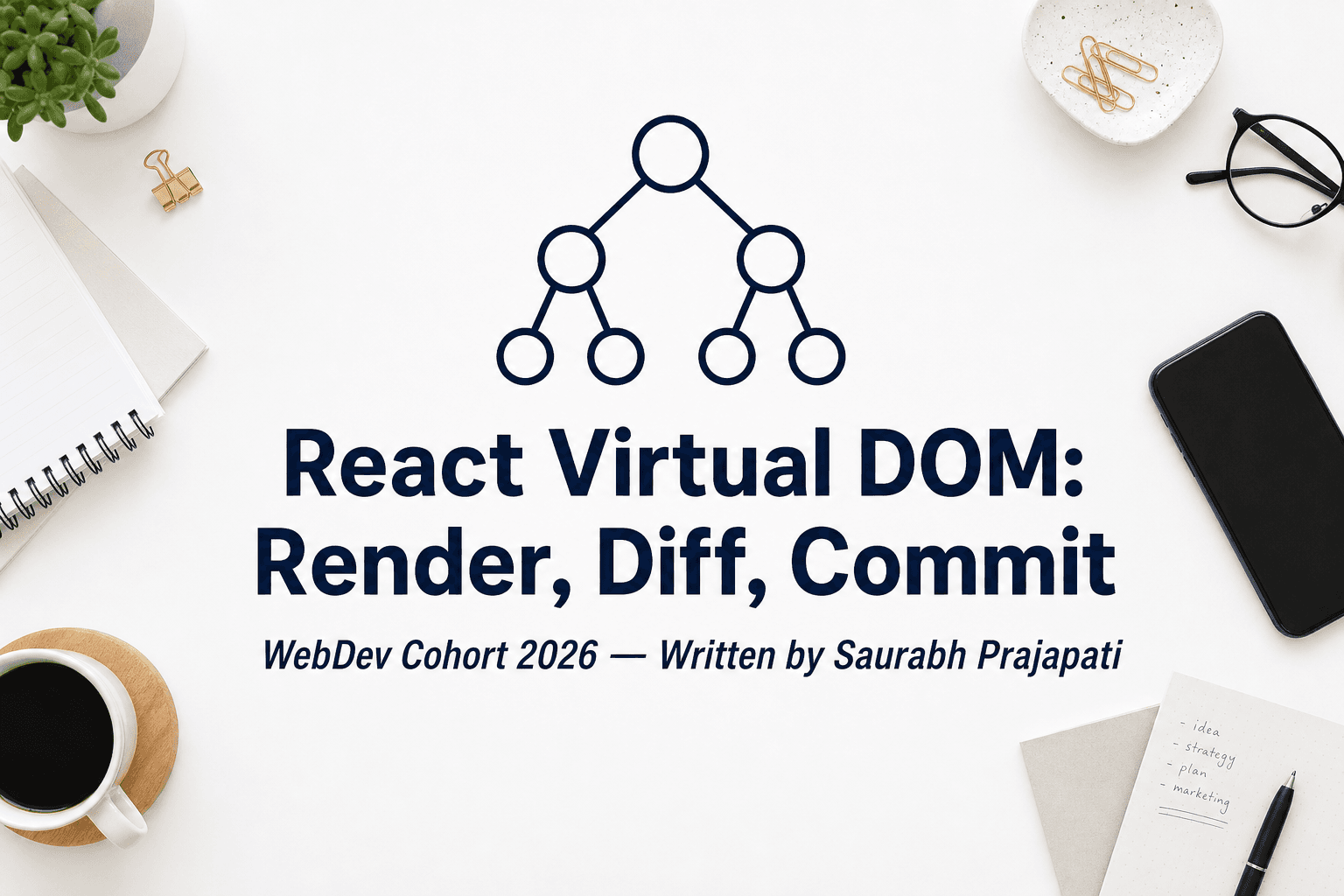 How React's Virtual DOM Works Under the Hood: Render, Diff, and Commit Explained